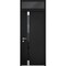 Vdomdoors Steel Door Cynex 6777 Black Transom Window Stainless Inserts Single Modern Painted-W36xH80+16-Right CYNEX6777EXD-BLK-W36 x H80+16-Right-hand Inswing - alternate 1