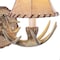 Vaxcel Lodge 1 Light Rustic Wood Antler Armed Wall Sconce Faux Leather Shade WL33041NS - alternate 3