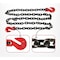Mytee Products 5/16 inx10 ft G80 Transport Binder Chain Grab Hooks 4000 # WLL Tow Safety Chain, 2PK CH51610-G80x2 - alternate 2