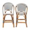 Bali & Pari Genica Classic French Two-Tone Black and White Weaving and Natural Rattan 2-Piece Counter Stool Set 251-2PC-13958-ZORO - alternate 2