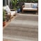 Homeroots 5' X 8' Brown And Beige Abstract Washable Indoor Outdoor Area Rug 599935 - alternate 1