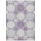 Homeroots 5' X 8' Purple And Ivory Geometric Washable Indoor Outdoor Area Rug 593625 - alternate 4