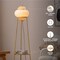 Vidalite Hikari Tripod Floor Lamp with Woven Bamboo & White Fabric Shade, 58 in. Height, Japanese Chic Style CE1009195 - alternate 5