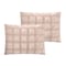Homeroots Blush King Polyester 180 Thread Count Washable Duvet Cover Set 529022 - alternate 3