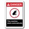 Signmission Danger -This Machine Starts Automatically 7x10 ansi osha, 10" H, ANSI-710DS This Machine Starts ANSI-710DS This Machine Starts - alternate 3