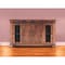 Homeroots 60" Brown Solid Wood Cabinet Enclosed Storage Distressed TV Stand 528729 - alternate 1