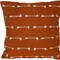 Homeroots 18" Terra Cotta Striped Cotton Throw Pillow With Texture 548954 - alternate 4