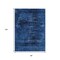 Homeroots 8' X 10' Blue And Charcoal Floral Washable Indoor Outdoor Area Rug 631014 - alternate 2