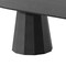 Homeroots 86" Black Wood Double Pedestal Base Oval Dining Table 720675 - alternate 2