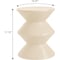 Leisuremod Aura Modern Side Table - Double Hourglass Design, ABS Plastic, Indoor/Outdoor Use AST15IV - alternate 4