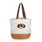 Picnic Time Family Of Brands NCAA Mizzou Tigers Coronado Canvas and Willow Basket Tote - Picnic Bag 203-00-187-394-0 - alternate 1
