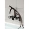 Kingston Brass 7-Inch Adjustable Wall Mount Clawfoot Tub Faucet, Oil Rubbed Bronze AE8155RX - alternate 2