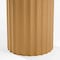 Homeroots 46" Brown Solid Wood Pedestal Base Round Top Dining Table 720996 - alternate 2