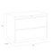 Hirsh 36 in W 2 Drawer Lateral File Cabinet, Arctic Silver, A4/Legal/Letter 23744 - alternate 2