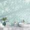 Apollo Tile Blizzard Blue 3 in x 6 in Glass Matte Wall Subway 5 sqft/case, 40PK APLA88047M 3X6A - alternate 5