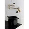 Kingston Brass Wall Mount Pot Filler Faucet, Antique Brass KS3103PKX - alternate 2
