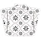 Homeroots 4" X 4" Black and White Lil Daisy Peel and Stick Removable Tiles 399905 - alternate 1