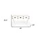 Homeroots 46" White Solid Wood Writing Desk With Three Drawers 389448 - alternate 5