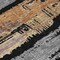 Homeroots 8' Black Gold And Brown Round Striped Washable Indoor Outdoor Area Rug 616642 - alternate 2
