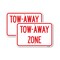 Signmission Tow-Away Zone, 12'' X 18'' 2 Signs, Heavy Gauge Aluminum, 2PK A-1218-2PACK-24365 - alternate 1
