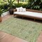 Homeroots 8' X 10' Mint Green Brown And Gray Floral Washable Indoor Outdoor Area Rug 603476 - alternate 1