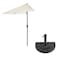 Pure Garden 9 Ft Semicircle Patio Umbrella with Base, Tan 50-145-TB - alternate 3