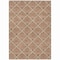 Homeroots 3' X 5' Brown Copper And Beige Geometric Washable Indoor Outdoor Area Rug 594737 - alternate 4