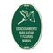 Signmission Estacionamento Para Nuevas Y Futuras Mamas, 12 In X 18 In Architectural Oval, Heavy Gauge Aluminum A-OV-G-1218-24091 - alternate 1