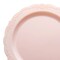 Smarty Had A Party 7.5" Pink Vintage Round Disposable Plastic Appetizer/Salad Plates (120 Plates), 120PK 867PNK-CASE - alternate 5