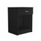 Homeroots 22" Black Wood One Drawer Nightstand 479974 - alternate 2