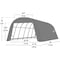 Shelterlogic ShelterCoat 13 x 24 x 1 ft Grey Wind And Snow Rated Garage Round 74332 - alternate 7