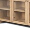 Homeroots 80in Light Brown Solid Wood Three Drawer Sideboard Soft Close with Four Glass Doors 611025 - alternate 2