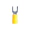 Gb Spade Terminal, 600 V, 12 to 10 AWG Wire, #8 to 10 Stud, Yellow, 14PK 20-116 - alternate 2