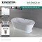 Kingston Brass 66-Inch Acrylic Oval Double Ended Pedestal Tub with Drain, No Faucet Drillings VTDE663124C420 - alternate 4