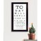 Homeroots Eye Chart I 4 Black Framed Print Wall Art 407448 - alternate 1