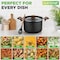 Nutrichef 5qt Pasta Pot with Strainer Lid & Pasta Fork NCMK2217 - alternate 3