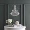 Jonathan Y Bettina 13.37" Glass/Metal LED Pendant, Chrome/Clear JYL6402A - alternate 6
