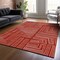 Homeroots 9' X 12' Red And Ivory Geometric Washable Indoor Outdoor Area Rug 600862 - alternate 5