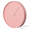 Clockswise 12in Rose Pink Hex Embossed Wall Clock Modern Decorative Round Hanging Design with Geometric Pattern QI004933 - alternate 4