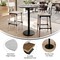Flash Furniture 31.25" RD Tabletop, Seamless Surface Technology, Gray Faux Concrete, 18" Round Black Bar Height Base ST-RD31-CMGY-TR18B-GG - alternate 5