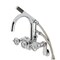 Kingston Brass 7-Inch Adjustable Wall Mount Clawfoot Tub Faucet, Polished Chrome AE8151CG - alternate 1