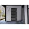 Vdomdoors Front Exterior Prehung Steel Door Ronex0131 Black Enamel Stainless Inserts Entry Metal Modern RONEX0131EXD-BLK-W36 x H80-LH-I - alternate 2