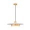 Z-Lite Ludo Matte White + Modern Gold 1 Light Pendant 829P20-MW-MGLD-LED - alternate 1