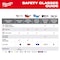 Milwaukee Tool Safety Glasses, Black, Nylon, Red 48-73-2501 - alternate 7
