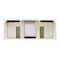 James Martin Vanities Brittany 60" Double Vanity in Bright White, w/ 3 CM Phantome Eclos Top 655-V60D-BW-3PHT - alternate 2