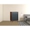 Homeroots 30" Walnut And Charcoal Grey Solid Wood Five Drawer Chest 473069 - alternate 4