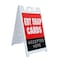 Signmission Ebt Snap Cards, A-Frame & 2 Decals Installed, Heavy-Duty Plastic Frame SBHD-D-2436-Ebt Snap Cards - alternate 1