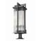 Z-Lite Fortis Sand Black 3 Light Outdoor Pier Mounted Fixture 5031PHXLR-533PM-BK - alternate 4