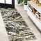 Jonathan Y Swirl Marbled Abstract Black/Yellow 2 ft. x 10 ft. Runner Rug SOR203D-210 - alternate 1