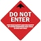 Signmission Do Not Enter Arrow Non-Slip Floor Graphic, 7" x 7", FD-2-X-7-99980 FD-2-X-7-99980 - alternate 1